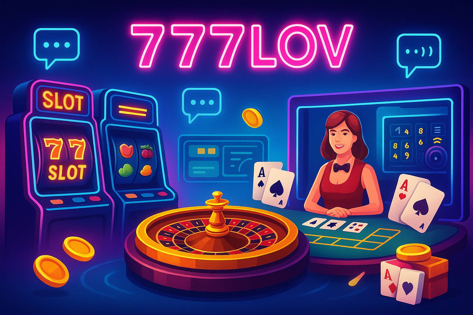 Jogos de cassino online 777LOV